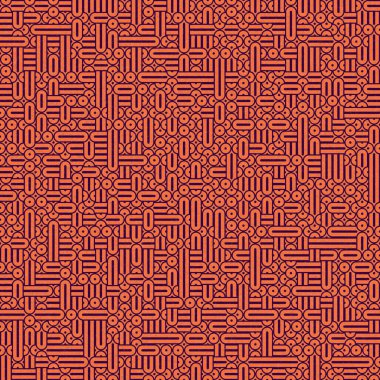 Soyut Geometrik Desen üretken hesaplama sanatı çizimi