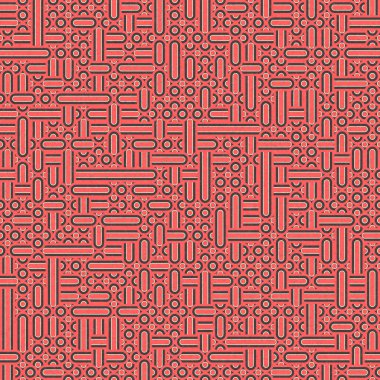 Soyut Geometrik Desen üretken hesaplama sanatı çizimi