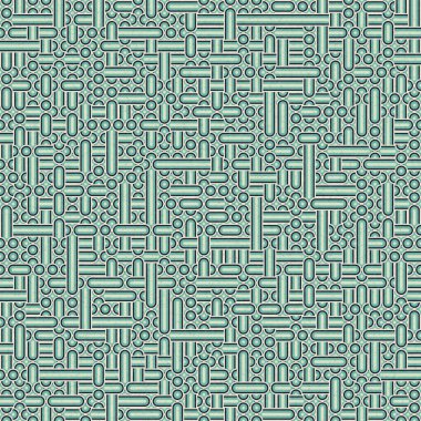 Soyut Geometrik Desen üretken hesaplama sanatı çizimi