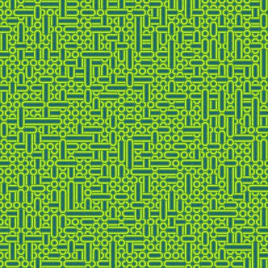 Soyut Geometrik Desen üretken hesaplama sanatı çizimi