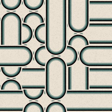 Soyut Geometrik Desen üretken hesaplama sanatı çizimi