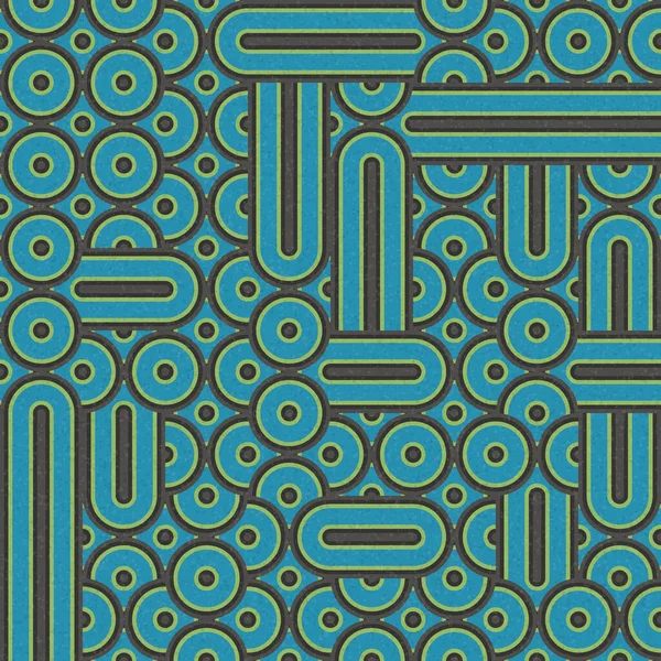 Soyut Geometrik Desen, üretken hesaplama sanatı, vektör illüstrasyonu