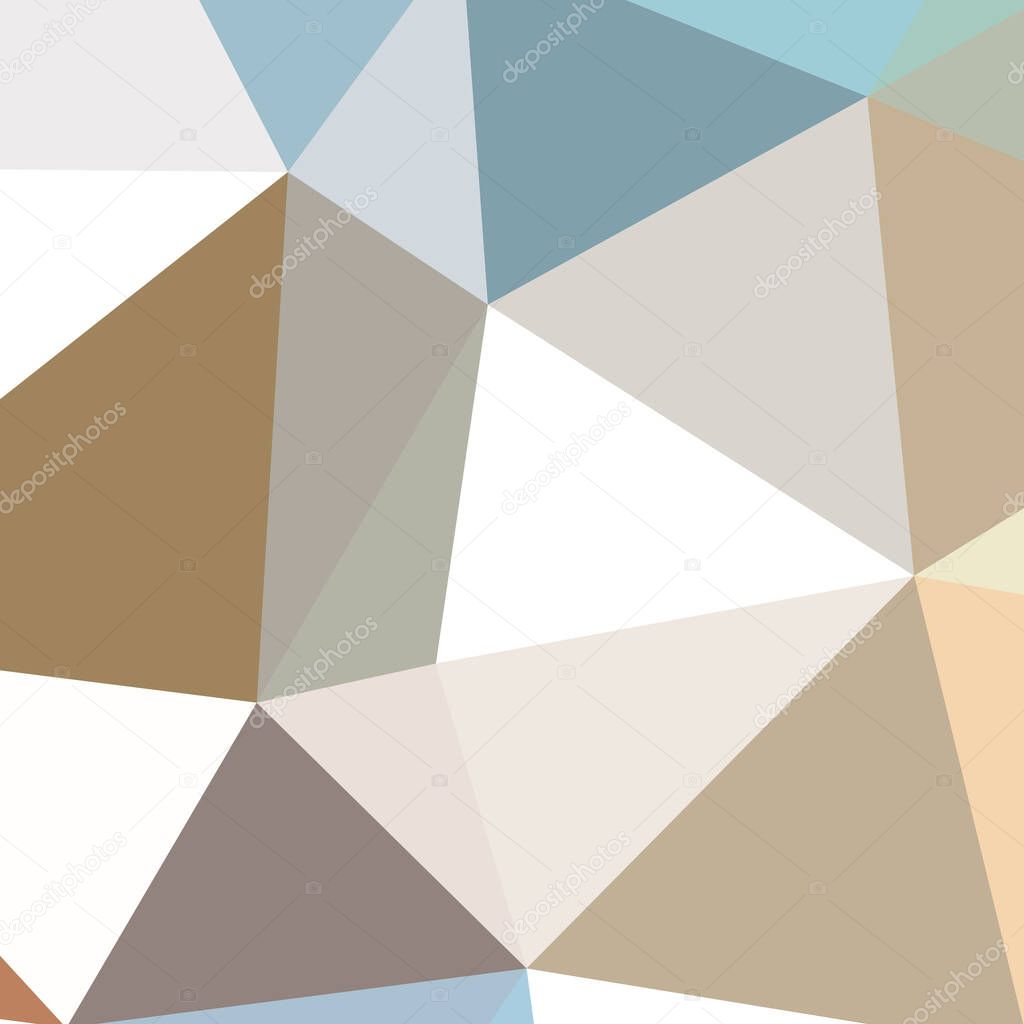 Abstract color triangle Generative Art background illustration