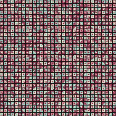 Soyut Geometrik Desen üretken hesaplama sanatı çizimi