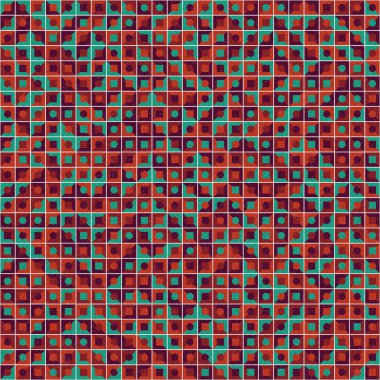 Soyut Geometrik Desen üretken hesaplama sanatı çizimi