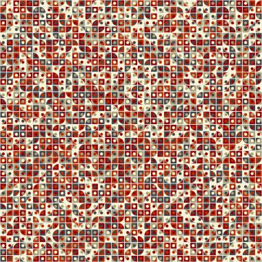 Soyut Geometrik Desen üretken hesaplama sanatı çizimi