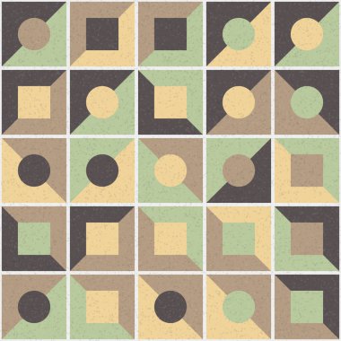 Soyut Geometrik Desen üretken hesaplama sanatı çizimi