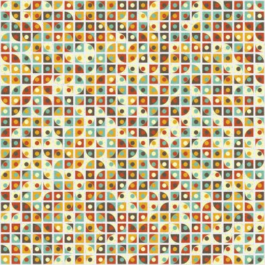 Soyut Geometrik Desen üretken hesaplama sanatı çizimi