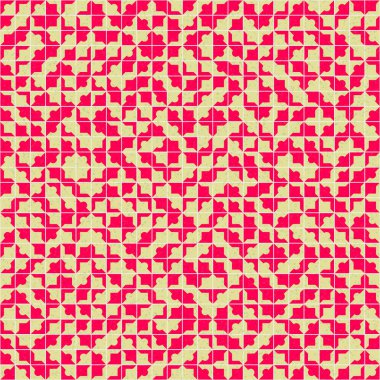 Soyut Geometrik Desen üretken hesaplama sanatı çizimi