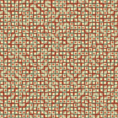 Soyut Geometrik Desen üretken hesaplama sanatı çizimi