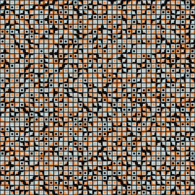 Soyut Geometrik Desen üretken hesaplama sanatı çizimi