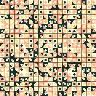 Soyut Geometrik Desen üretken hesaplama sanatı çizimi