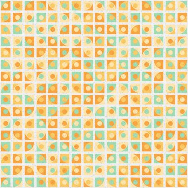 Soyut Geometrik Desen, üretken hesaplama sanatı, vektör illüstrasyonu