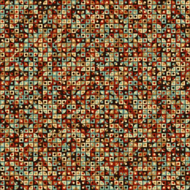 Soyut Geometrik Desen üretken hesaplama sanatı çizimi