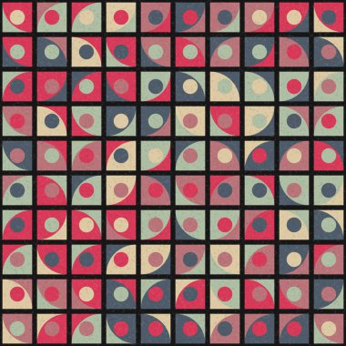 Soyut Geometrik Desen üretken hesaplama sanatı çizimi