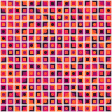 Soyut Geometrik Desen üretken hesaplama sanatı çizimi