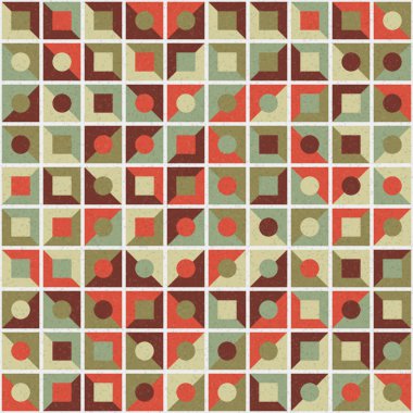 Soyut Geometrik Desen, üretken hesaplama sanatı, vektör illüstrasyonu