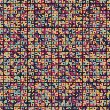 Soyut Geometrik Desen üretken hesaplama sanatı çizimi