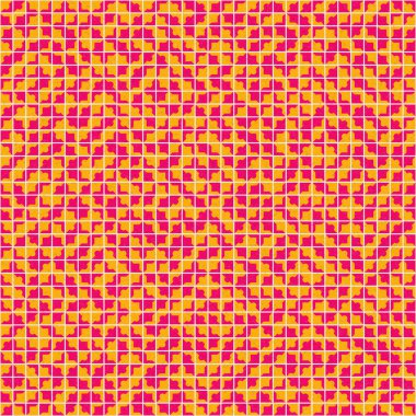 Soyut Geometrik Desen, üretken hesaplama sanatı, vektör illüstrasyonu