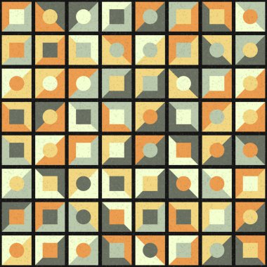 Soyut Geometrik Desen üretken hesaplama sanatı çizimi