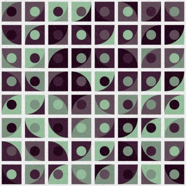 Soyut Geometrik Desen üretken hesaplama sanatı çizimi
