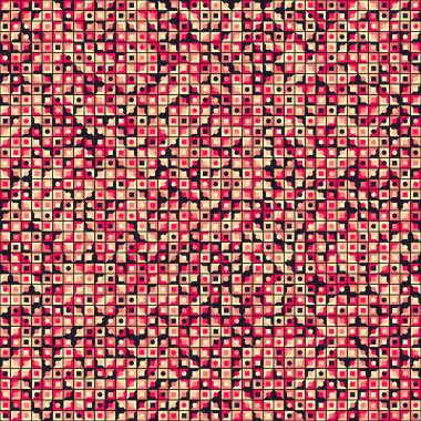 Soyut Geometrik Desen üretken hesaplama sanatı çizimi