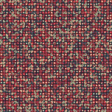 Soyut Geometrik Desen, üretken hesaplama sanatı, vektör illüstrasyonu