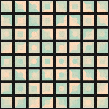 Soyut Geometrik Desen üretken hesaplama sanatı çizimi