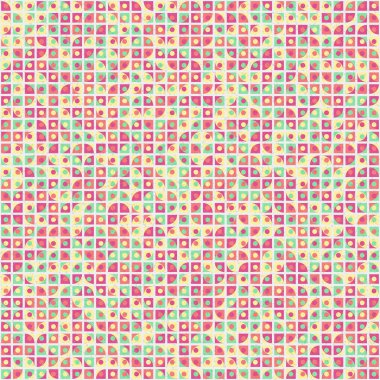 Soyut Geometrik Desen üretken hesaplama sanatı çizimi