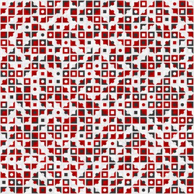 Soyut Geometrik Desen üretken hesaplama sanatı çizimi