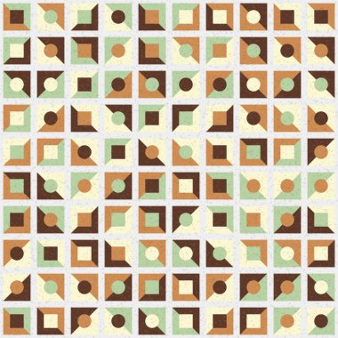 Soyut Geometrik Desen, üretken hesaplama sanatı, vektör illüstrasyonu