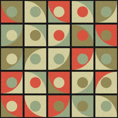 Soyut Geometrik Desen üretken hesaplama sanatı çizimi