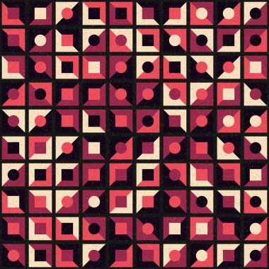 Soyut Geometrik Desen üretken hesaplama sanatı çizimi