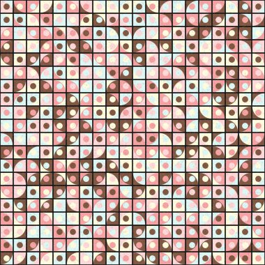 Soyut Geometrik Desen üretken hesaplama sanatı çizimi