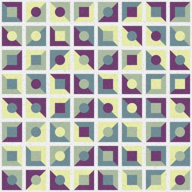 Soyut Geometrik Desen üretken hesaplama sanatı çizimi