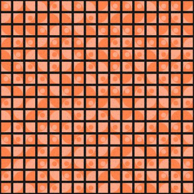 Soyut renk geometrik mozaik desen üretken hesaplama sanatı çizimi, fayans rengi parçalarının taklidi