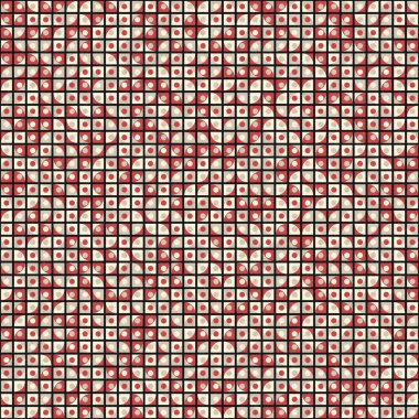 Soyut Geometrik Desen üretken hesaplama sanatı çizimi