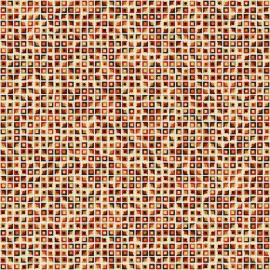 Soyut renk geometrik mozaik desen üretken hesaplama sanatı çizimi, fayans rengi parçalarının taklidi