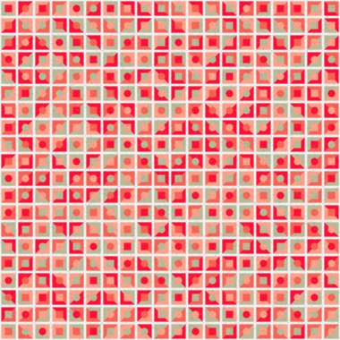 Soyut Geometrik Desen üretken hesaplama sanatı çizimi