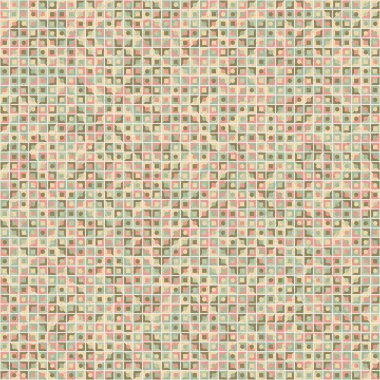 Üretken hesaplama sanatının soyut geometrik modeli, vektör illüstrasyonu 