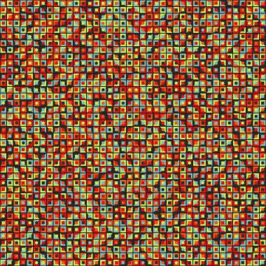 Soyut Geometrik Desen üretken hesaplama sanatı çizimi