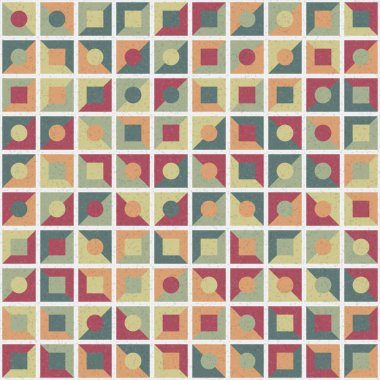 Soyut Geometrik Desen üretken hesaplama sanatı çizimi