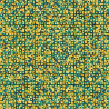 Soyut Geometrik Desen, üretken hesaplama sanatı, vektör illüstrasyonu