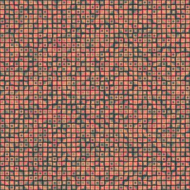 Soyut Geometrik Desen üretken hesaplama sanatı çizimi