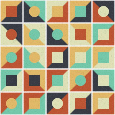 Soyut Geometrik Desen üretken hesaplama sanatı çizimi