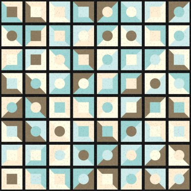 Soyut Geometrik Desen, üretken hesaplama sanatı, vektör illüstrasyonu