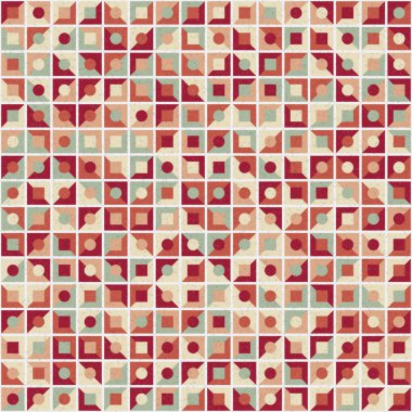 Soyut Geometrik Desen, üretken hesaplama sanatı, vektör illüstrasyonu