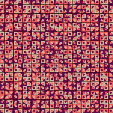 Soyut Geometrik Desen üretken hesaplama sanatı çizimi