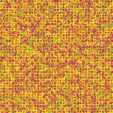 Soyut Geometrik Desen üretken hesaplama sanatı çizimi