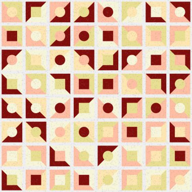 Soyut Geometrik Desen üretken hesaplama sanatı çizimi